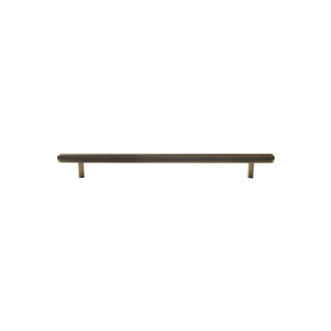 Momo Bellevue Knurled Solid Brass Door Pull Handle In Dark Brushed Brass