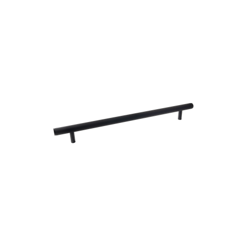 Momo Bellevue Knurled Solid Brass Door Pull Handle In Matt Black