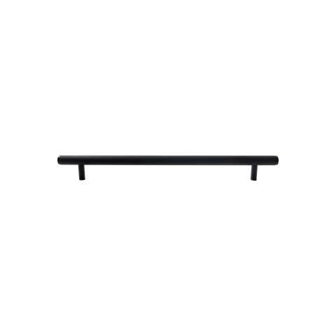 Momo Bellevue Knurled Solid Brass Door Pull Handle In Matt Black