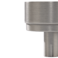 Close-up of Bellevue Solid Brass Knob from KitchenLibrary's brass cabinet hardware collection.