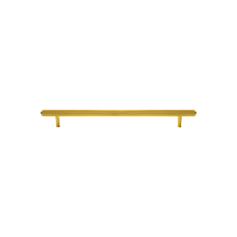 Momo Bellevue Lined Solid Brass Door Pull Handle In Brushed Satin Brass