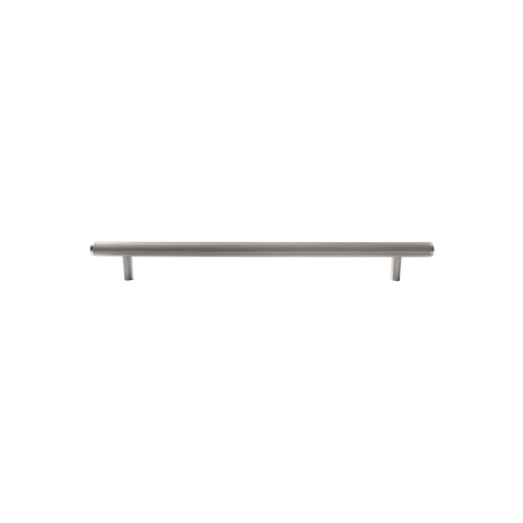 Momo Bellevue Lined Solid Brass Door Pull Handle In Dull Brushed Nickel