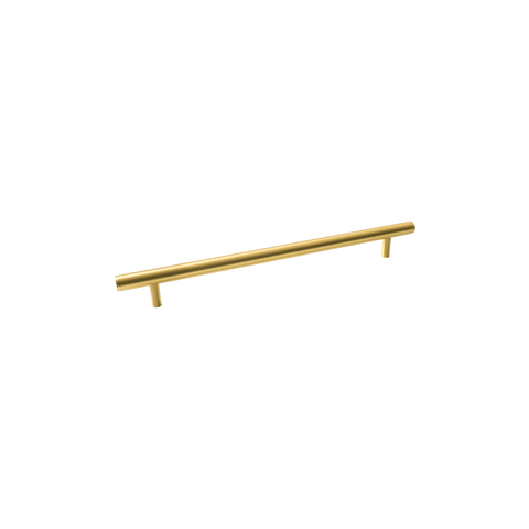 Momo Bellevue Plain Solid Brass Door Pull Handle In Brushed Satin Brass