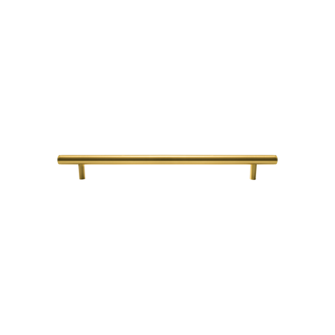Momo Bellevue Plain Solid Brass Door Pull Handle In Brushed Satin Brass
