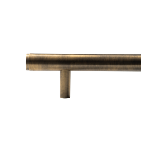 Momo Bellevue Plain Solid Brass Door Pull Handle In Dark Brushed Brass