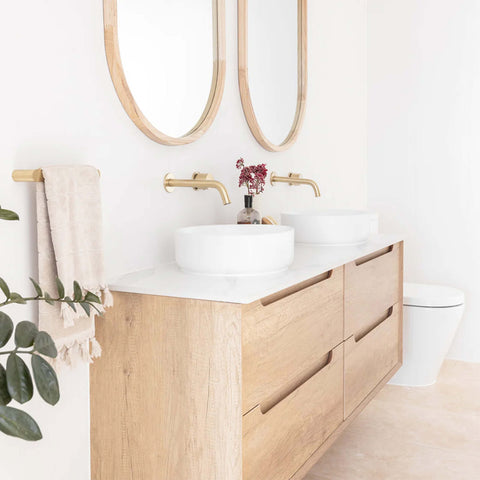 Byron Natural Oak Double Basin Vanity