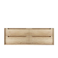 Byron Natural Oak Double Basin Vanity Cabinet Vanity Otti Australia 1500mm  