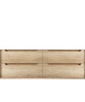 Byron Natural Oak Double Basin Vanity Cabinet Vanity Otti Australia 1500mm  