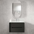 Byron Black Oak Ceramic Top Single Basin Vanity Vanity Otti Australia 750mm  