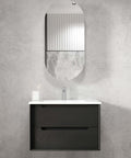 Byron Black Oak Ceramic Top Single Basin Vanity Vanity Otti Australia 750mm  