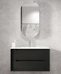 Byron Black Oak Ceramic Top Single Basin Vanity Vanity Otti Australia 900mm  