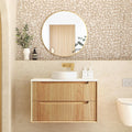BYRON Fluted Wall Hung Vanity Woodland Oak (All Sizes)-900