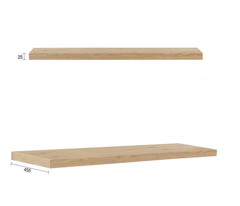 Vanity BYRON Wall Hung 750mm Natural Oak