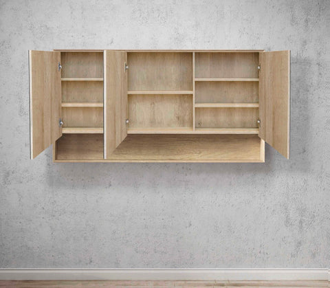 BYRON Mirror Shaving Cabinet 1500mm Natural Oak