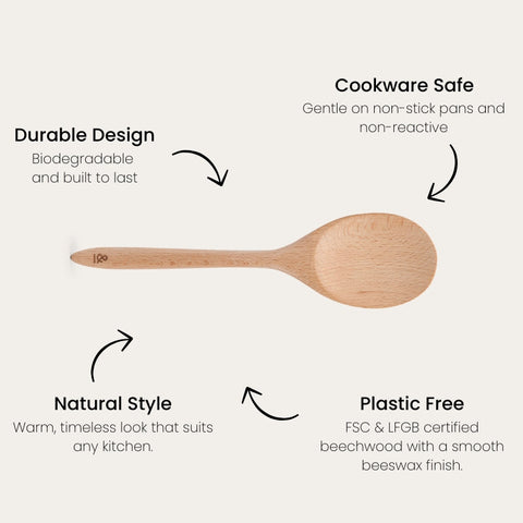 Beechwood Large Serving Spoon