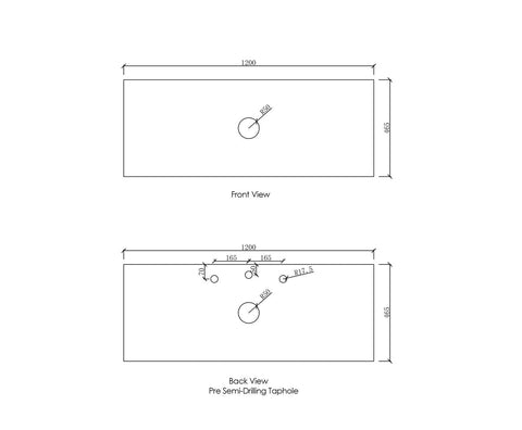 BALMORAL Mark II Wall Hung Vanity Matte White (All Sizes)