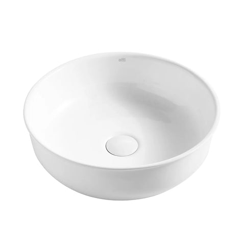 Bronte Gloss White Basin (Round: 365x365x125)