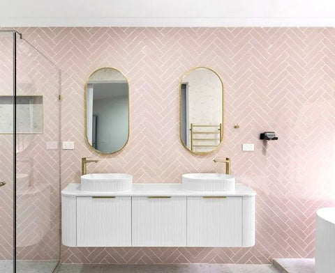 BURLEIGH Wall Hung Curve Vanity Matte White (All Sizes)