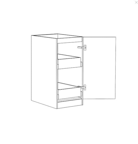 Byron Natural Oak Laundry Base Cabinet with internal drawer (415x584x880)