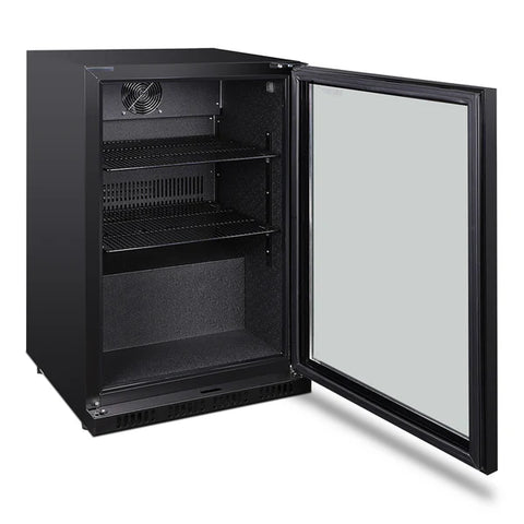 Husky 122L Single Door Homebar Drinks Chiller in Black (C1HHMBBKAU)