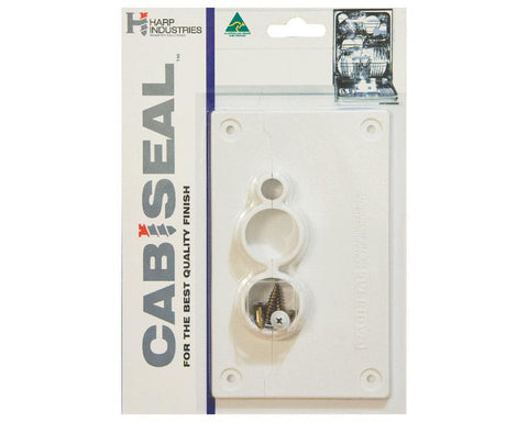 Cabiseal™ Cover plate for Dishwasher inlet/outlet, hoses and power (Formally Pestblock™)
