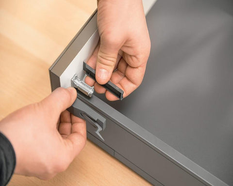 Blum CABLOXX Front Locking Bracket. Z80.000S. One per drawer.