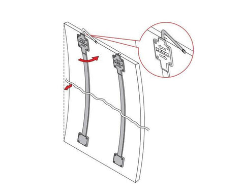 Cinetto Wooden Door Straightener with Top and Back Adjustment