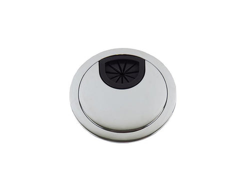 60mm Round Cable Entry Cover - Chrome. Diameter: 60mm. Depth: 22mm