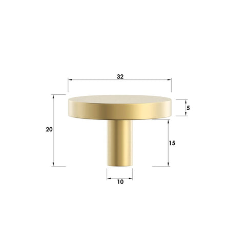 CHLOE - 32mm Handle (Premium Solid Brass Construction)