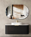 COOGEE Wall Hung Curve Vanity Black Oak