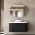 COOGEE Wall Hung Curve Vanity Black Oak