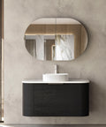 COOGEE Wall Hung Curve Vanity Black Oak