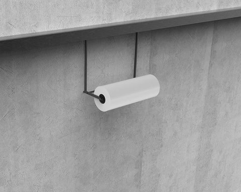 Cosma Midway Rail System - Cubo Paper Roll Holder. Width: 280mm. Colour: Black