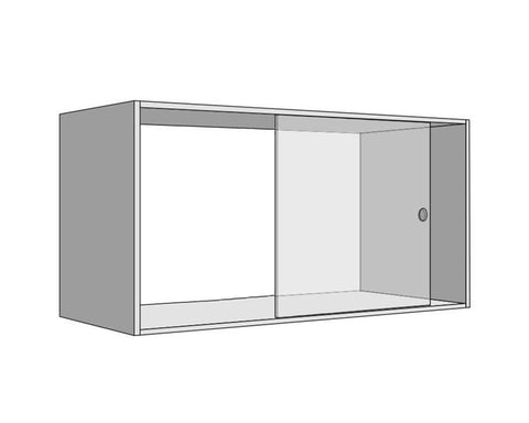 Cinetto BASE (PS03) Sliding System for Internal Doors 1 Door System for Glass Doors. Length: 3050mm.