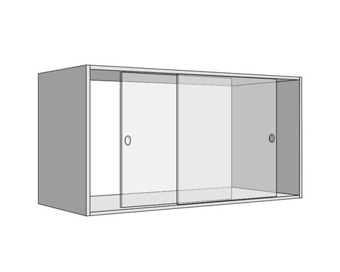 Cinetto BASE (PS03) Sliding System for Internal Doors 2 Door System for Glass Doors. Length: 3050mm