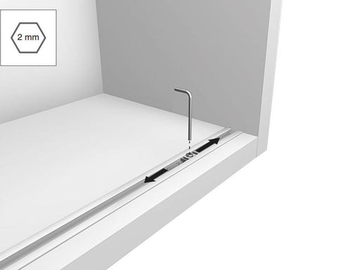Cinetto BASE (PS03) Sliding System for Internal Doors Catch for Non Soft Close Doors
