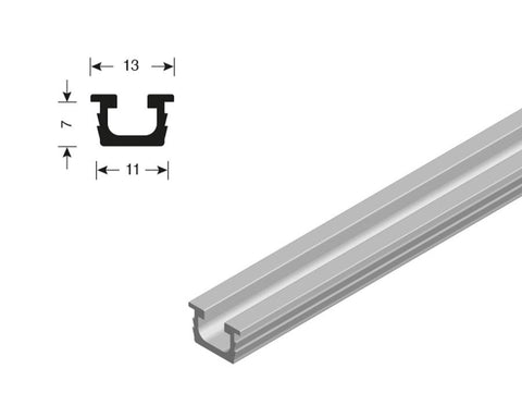Cinetto Upper/Lower Rail Guide for BASE (PS03) & VELOCE (PS06). Length: 3050mm