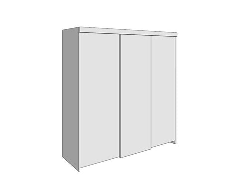 Cinetto VELOCE (PS06) Sliding System for Hanging Doors 3 Door System for Wooden Doors with Soft Close. Length: 3050mm