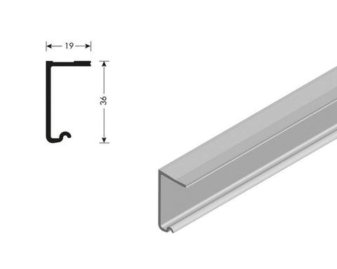 Cinetto VELOCE (PS06) Sliding System for Hanging Doors Upper Rail. Length: 3050mm
