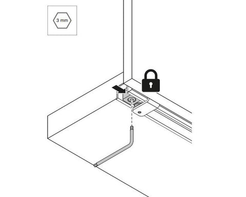 Cinetto INVISIBLE (PS08) Sliding System with INVISIBLE (PS08) Doors Sliding Kit Set