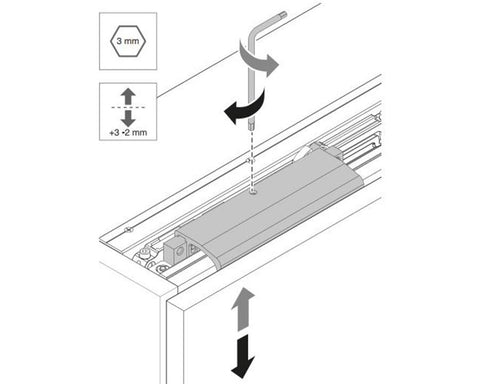 Cinetto INVISIBLE (PS08) Sliding System with INVISIBLE (PS08) Doors Sliding Kit Set