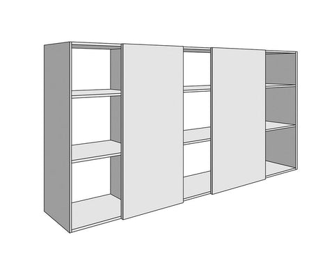 Cinetto INVISIBLE (PS08) Sliding System with INVISIBLE (PS08) Doors Lower Rail. Length: 3050mm