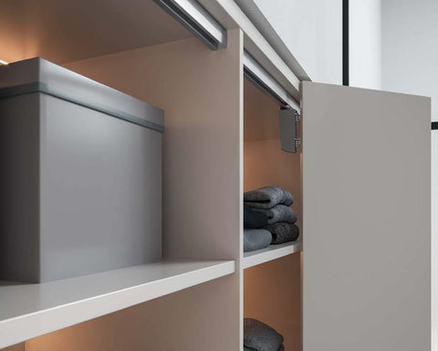 Cinetto LIBRO (PS23) Bi-Fold System Single Door Set. Length: 3050mm. Asymmetrical Hinges. Weight Capacity: 50kg