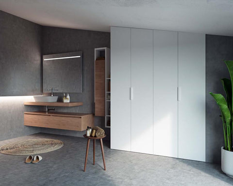 Cinetto LIBRO (PS23) Bi-Fold System Double Door Set. Length: 3050mm. Adjustable Hinges. Weight Capacity: 50kg