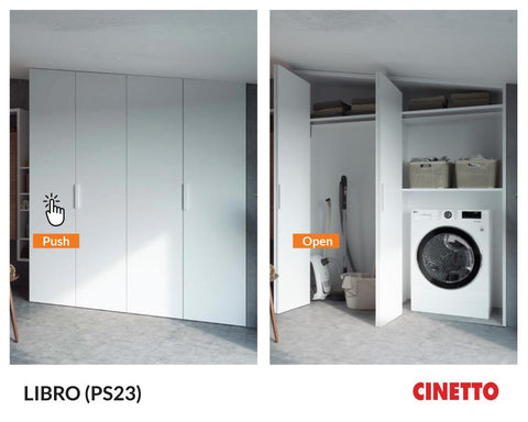 Cinetto LIBRO (PS23) Bi Fold System Push to Open Kit