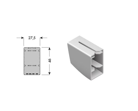 Cinetto LIBRO MINI (PS23) Bi-Fold Door System Plastic Cover for Upper Slide 25kg