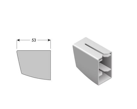 Cinetto LIBRO MINI (PS23) Bi-Fold Door System Plastic Cover for Upper Slide 25kg