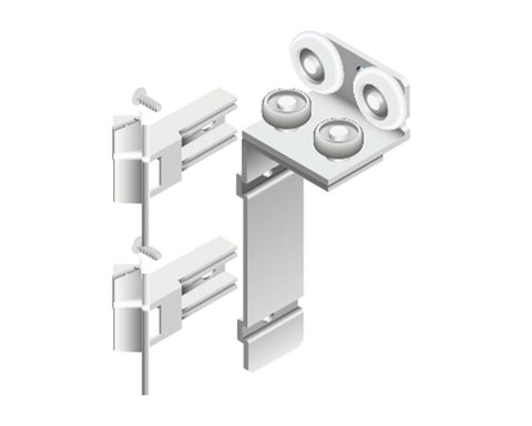 Cinetto LIBRO (PS23) Bi-Fold Door System Upper Slide Kit. Weight Capacity: 50kg