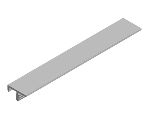 Cinetto PIANO (PS40) Coplanar Door System Edge Cover Profile B for Handle Profile to suit 18mm Handle Profile. Length: 3050mm