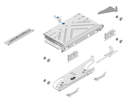 Cinetto PIANO (PS40) Coplanar Door System Slides Kit. 2